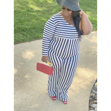 Stripe Me Down Jumpsuit